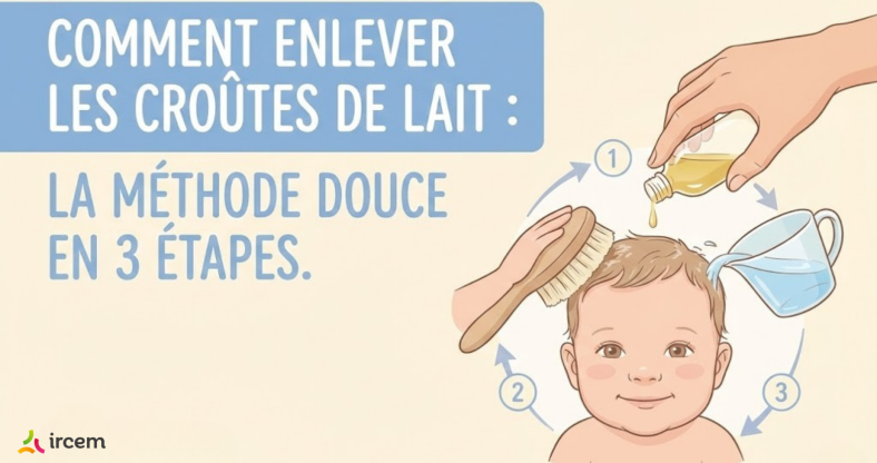 Comment enlever les croûtes de lait : la méthode douce en 3 étapes - ircem