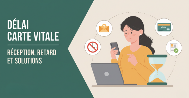 Délai carte vitale, réception, retard, solutions - ircem