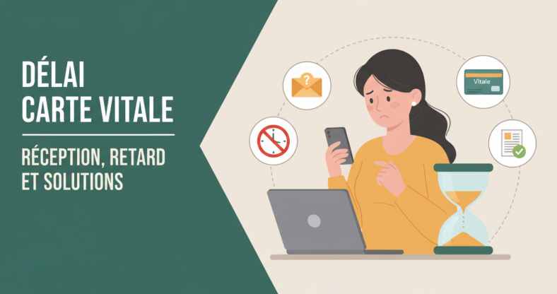 Délai carte vitale, réception, retard, solutions - ircem