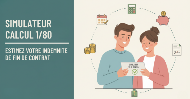 Simulateur calcul 1/80 : estimez votre indemnité de fin de contrat - ircem